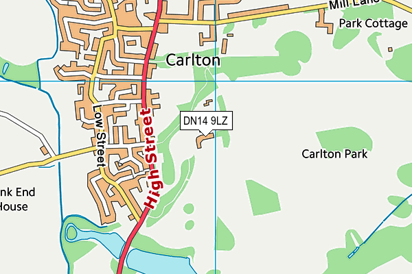 DN14 9LZ map - OS VectorMap District (Ordnance Survey) DN14 9LZ map - OS VectorMap District (Ordnance Survey)