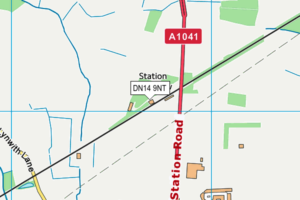 DN14 9NT map - OS VectorMap District (Ordnance Survey) DN14 9NT map - OS VectorMap District (Ordnance Survey)