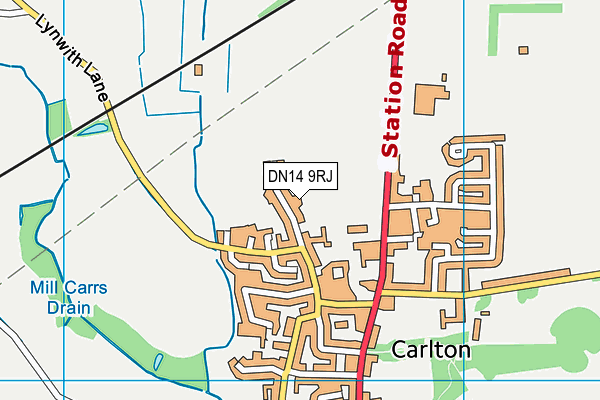 DN14 9RJ map - OS VectorMap District (Ordnance Survey) DN14 9RJ map - OS VectorMap District (Ordnance Survey)