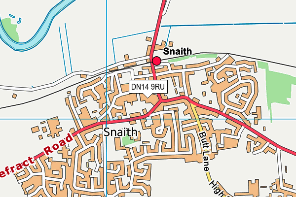 DN14 9RU map - OS VectorMap District (Ordnance Survey) DN14 9RU map - OS VectorMap District (Ordnance Survey)