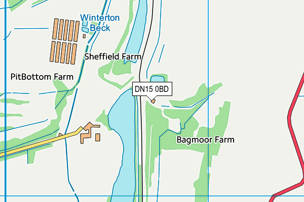 DN15 0BD map - OS VectorMap District (Ordnance Survey) DN15 0BD map - OS VectorMap District (Ordnance Survey)