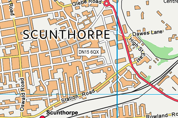 DN15 6QX map - OS VectorMap District (Ordnance Survey) DN15 6QX map - OS VectorMap District (Ordnance Survey)