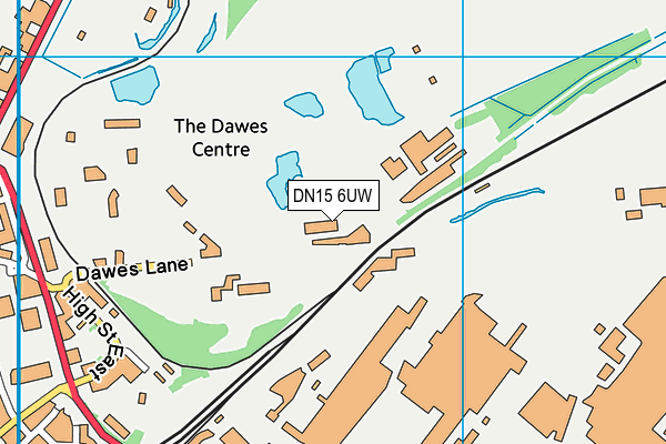 DN15 6UW map - OS VectorMap District (Ordnance Survey) DN15 6UW map - OS VectorMap District (Ordnance Survey)