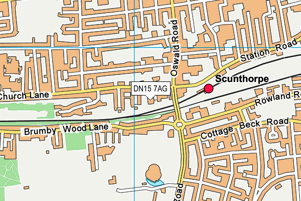 DN15 7AG map - OS VectorMap District (Ordnance Survey) DN15 7AG map - OS VectorMap District (Ordnance Survey)