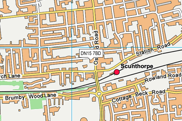 DN15 7BD map - OS VectorMap District (Ordnance Survey) DN15 7BD map - OS VectorMap District (Ordnance Survey)