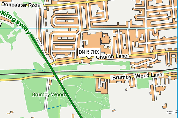 DN15 7HX map - OS VectorMap District (Ordnance Survey) DN15 7HX map - OS VectorMap District (Ordnance Survey)