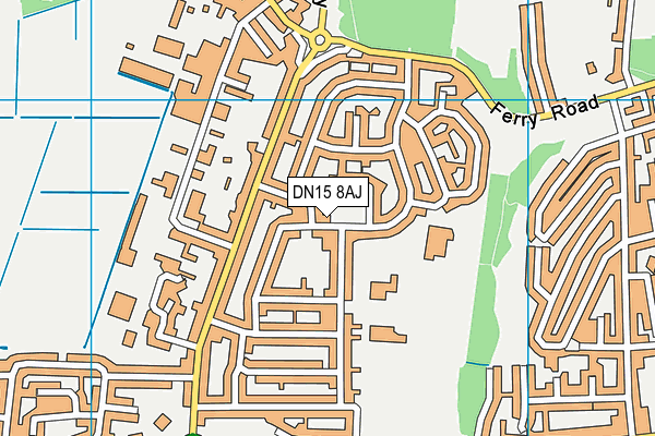 DN15 8AJ map - OS VectorMap District (Ordnance Survey) DN15 8AJ map - OS VectorMap District (Ordnance Survey)