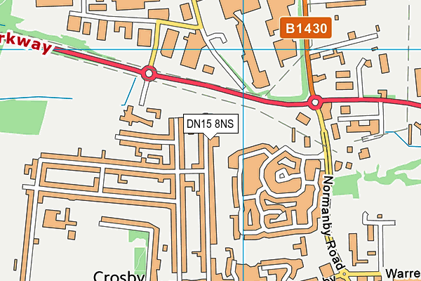 DN15 8NS map - OS VectorMap District (Ordnance Survey) DN15 8NS map - OS VectorMap District (Ordnance Survey)
