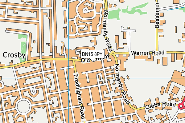 DN15 8PY map - OS VectorMap District (Ordnance Survey) DN15 8PY map - OS VectorMap District (Ordnance Survey)
