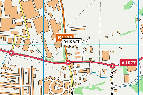 DN15 8QT map - OS VectorMap District (Ordnance Survey) DN15 8QT map - OS VectorMap District (Ordnance Survey)