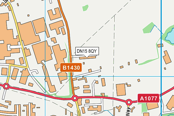 DN15 8QY map - OS VectorMap District (Ordnance Survey) DN15 8QY map - OS VectorMap District (Ordnance Survey)