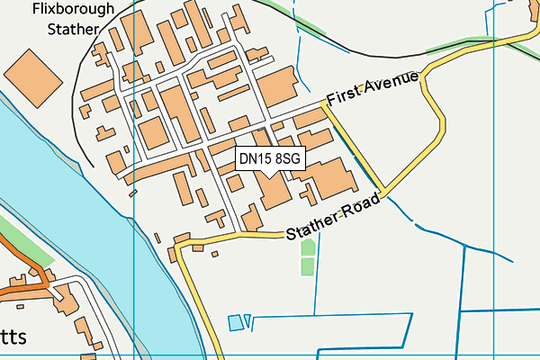 DN15 8SG map - OS VectorMap District (Ordnance Survey) DN15 8SG map - OS VectorMap District (Ordnance Survey)