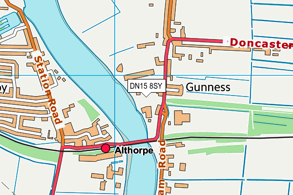 DN15 8SY map - OS VectorMap District (Ordnance Survey) DN15 8SY map - OS VectorMap District (Ordnance Survey)