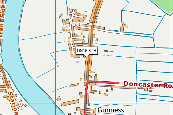 DN15 8TH map - OS VectorMap District (Ordnance Survey) DN15 8TH map - OS VectorMap District (Ordnance Survey)