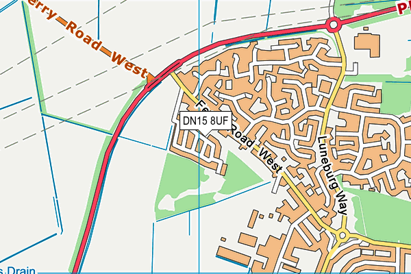 DN15 8UF map - OS VectorMap District (Ordnance Survey) DN15 8UF map - OS VectorMap District (Ordnance Survey)