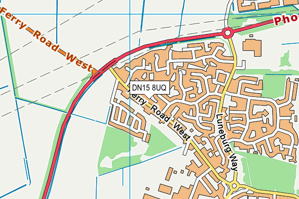 DN15 8UQ map - OS VectorMap District (Ordnance Survey) DN15 8UQ map - OS VectorMap District (Ordnance Survey)