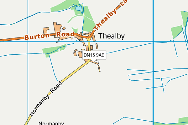 DN15 9AE map - OS VectorMap District (Ordnance Survey)