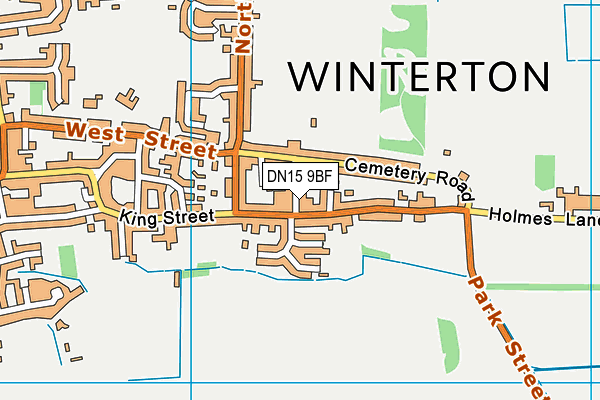 DN15 9BF map - OS VectorMap District (Ordnance Survey) DN15 9BF map - OS VectorMap District (Ordnance Survey)