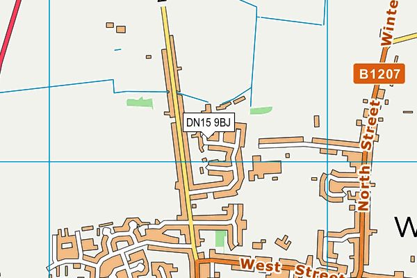 DN15 9BJ map - OS VectorMap District (Ordnance Survey) DN15 9BJ map - OS VectorMap District (Ordnance Survey)