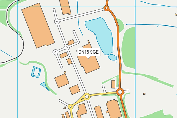 DN15 9GE map - OS VectorMap District (Ordnance Survey) DN15 9GE map - OS VectorMap District (Ordnance Survey)