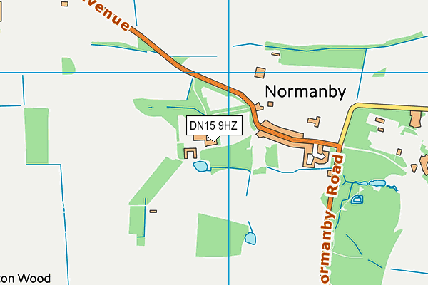 DN15 9HZ map - OS VectorMap District (Ordnance Survey) DN15 9HZ map - OS VectorMap District (Ordnance Survey)
