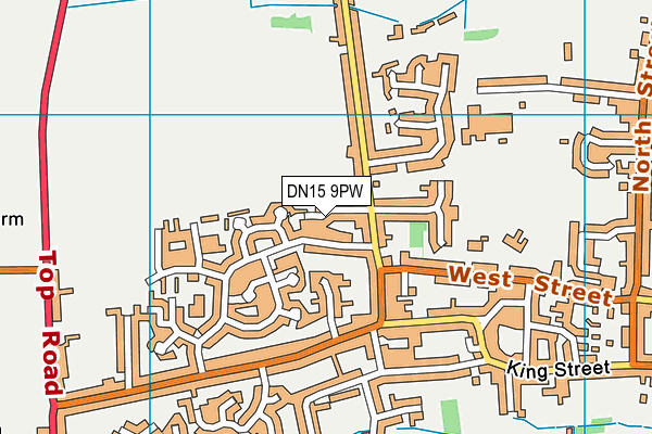 DN15 9PW map - OS VectorMap District (Ordnance Survey) DN15 9PW map - OS VectorMap District (Ordnance Survey)