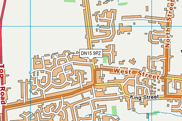 DN15 9PZ map - OS VectorMap District (Ordnance Survey) DN15 9PZ map - OS VectorMap District (Ordnance Survey)
