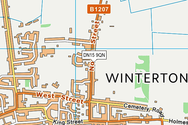 DN15 9QN map - OS VectorMap District (Ordnance Survey) DN15 9QN map - OS VectorMap District (Ordnance Survey)