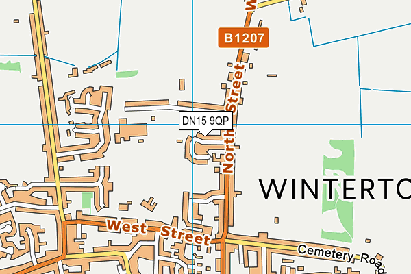 DN15 9QP map - OS VectorMap District (Ordnance Survey) DN15 9QP map - OS VectorMap District (Ordnance Survey)
