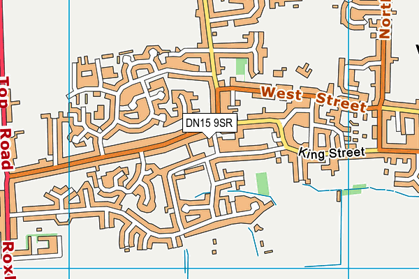 DN15 9SR map - OS VectorMap District (Ordnance Survey) DN15 9SR map - OS VectorMap District (Ordnance Survey)