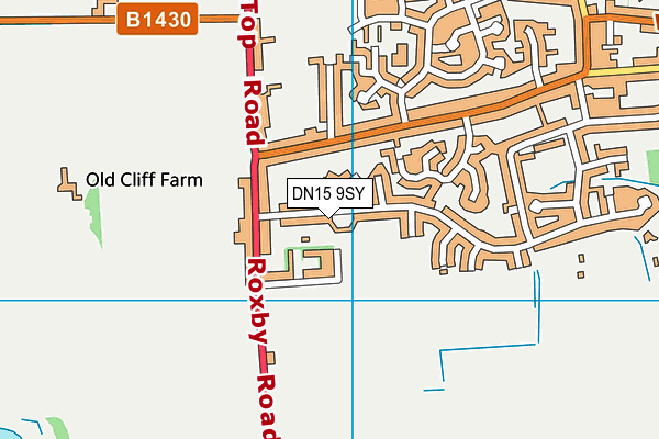 DN15 9SY map - OS VectorMap District (Ordnance Survey) DN15 9SY map - OS VectorMap District (Ordnance Survey)