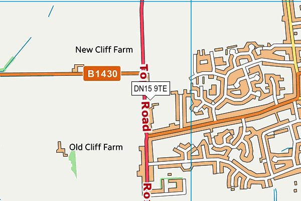 DN15 9TE map - OS VectorMap District (Ordnance Survey) DN15 9TE map - OS VectorMap District (Ordnance Survey)
