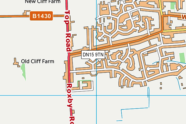 DN15 9TN map - OS VectorMap District (Ordnance Survey) DN15 9TN map - OS VectorMap District (Ordnance Survey)