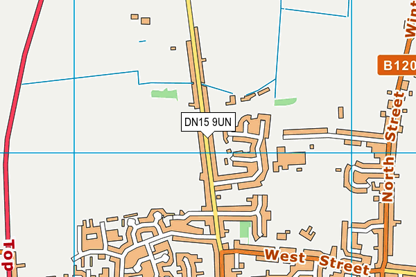 DN15 9UN map - OS VectorMap District (Ordnance Survey) DN15 9UN map - OS VectorMap District (Ordnance Survey)
