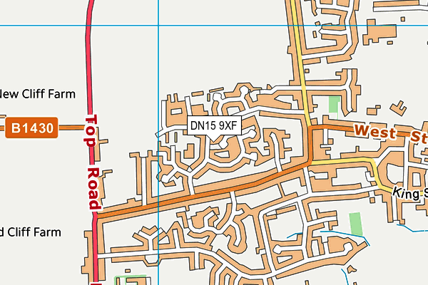 DN15 9XF map - OS VectorMap District (Ordnance Survey) DN15 9XF map - OS VectorMap District (Ordnance Survey)