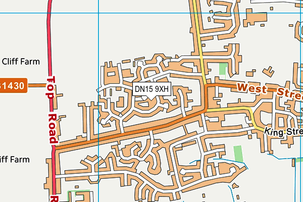 DN15 9XH map - OS VectorMap District (Ordnance Survey) DN15 9XH map - OS VectorMap District (Ordnance Survey)