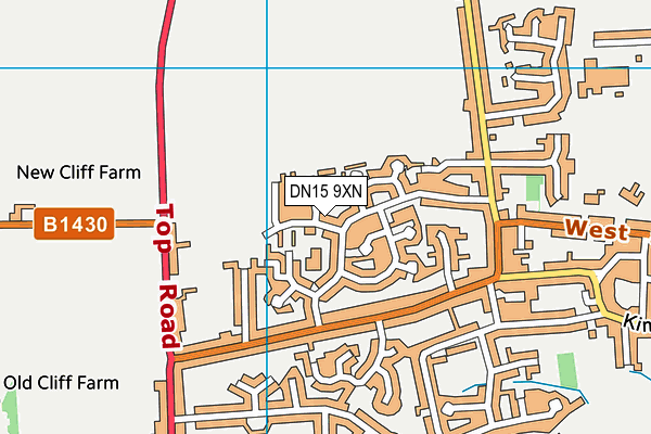 DN15 9XN map - OS VectorMap District (Ordnance Survey) DN15 9XN map - OS VectorMap District (Ordnance Survey)