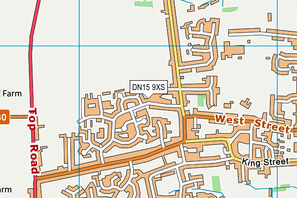 DN15 9XS map - OS VectorMap District (Ordnance Survey) DN15 9XS map - OS VectorMap District (Ordnance Survey)