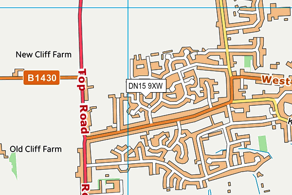 DN15 9XW map - OS VectorMap District (Ordnance Survey) DN15 9XW map - OS VectorMap District (Ordnance Survey)