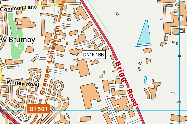 DN16 1BB map - OS VectorMap District (Ordnance Survey) DN16 1BB map - OS VectorMap District (Ordnance Survey)
