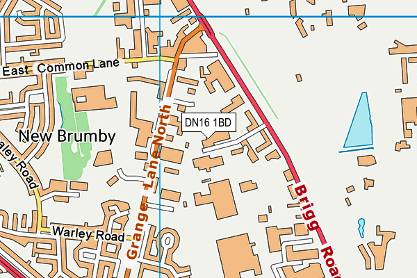 DN16 1BD map - OS VectorMap District (Ordnance Survey) DN16 1BD map - OS VectorMap District (Ordnance Survey)