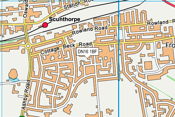 DN16 1BF map - OS VectorMap District (Ordnance Survey) DN16 1BF map - OS VectorMap District (Ordnance Survey)