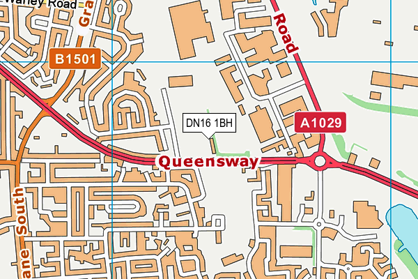 DN16 1BH map - OS VectorMap District (Ordnance Survey) DN16 1BH map - OS VectorMap District (Ordnance Survey)
