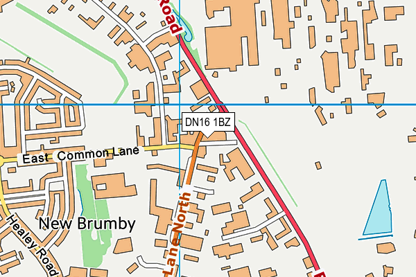 DN16 1BZ map - OS VectorMap District (Ordnance Survey) DN16 1BZ map - OS VectorMap District (Ordnance Survey)