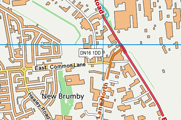 DN16 1DD map - OS VectorMap District (Ordnance Survey) DN16 1DD map - OS VectorMap District (Ordnance Survey)