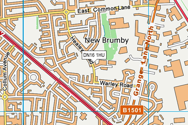 DN16 1HU map - OS VectorMap District (Ordnance Survey) DN16 1HU map - OS VectorMap District (Ordnance Survey)