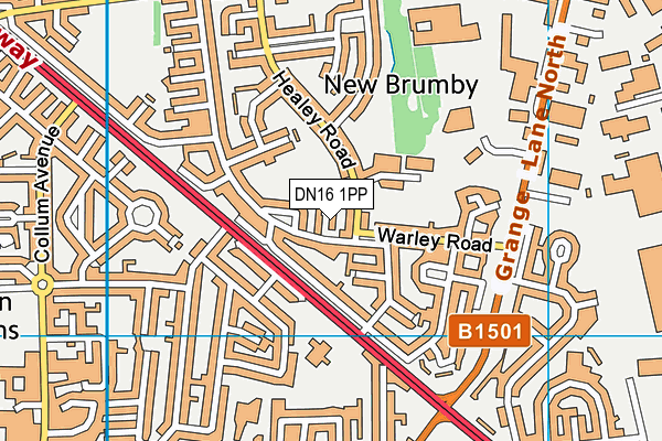 DN16 1PP map - OS VectorMap District (Ordnance Survey) DN16 1PP map - OS VectorMap District (Ordnance Survey)