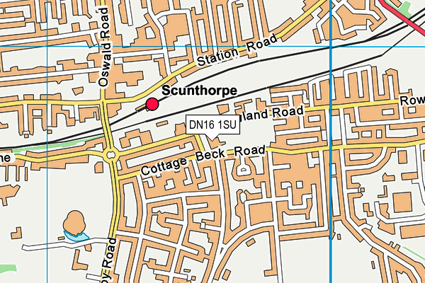 DN16 1SU map - OS VectorMap District (Ordnance Survey) DN16 1SU map - OS VectorMap District (Ordnance Survey)
