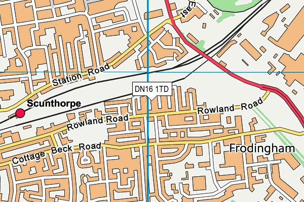 DN16 1TD map - OS VectorMap District (Ordnance Survey) DN16 1TD map - OS VectorMap District (Ordnance Survey)