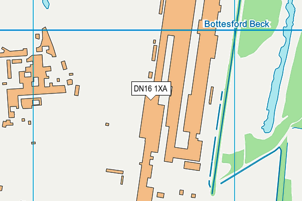 DN16 1XA map - OS VectorMap District (Ordnance Survey) DN16 1XA map - OS VectorMap District (Ordnance Survey)